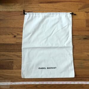 Isabel Marant Storage Dust Bag 17.5 x13.5 White Shoes Storage Travel Purse Bag